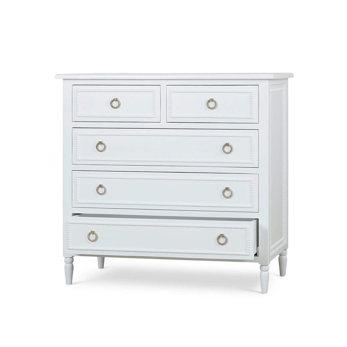 Cholet 5 Drawer Dresser in Architectural White