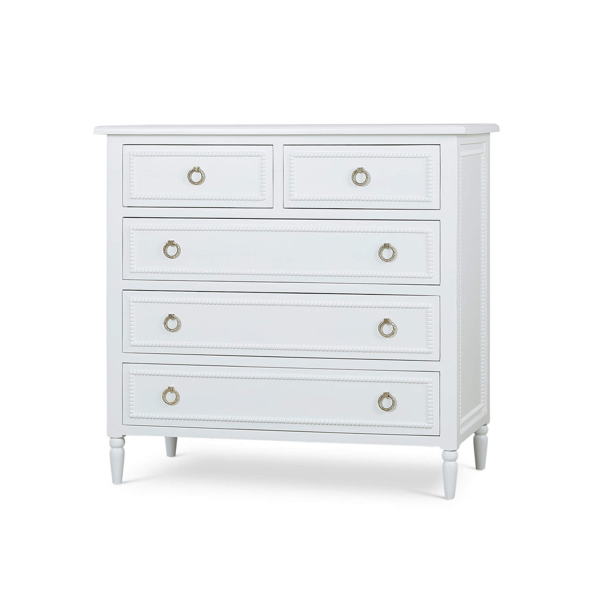 Cholet 5 Drawer Dresser in Architectural White