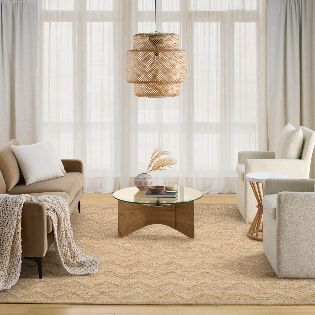 Pure Purl PUU01 Beige Ivory Rug