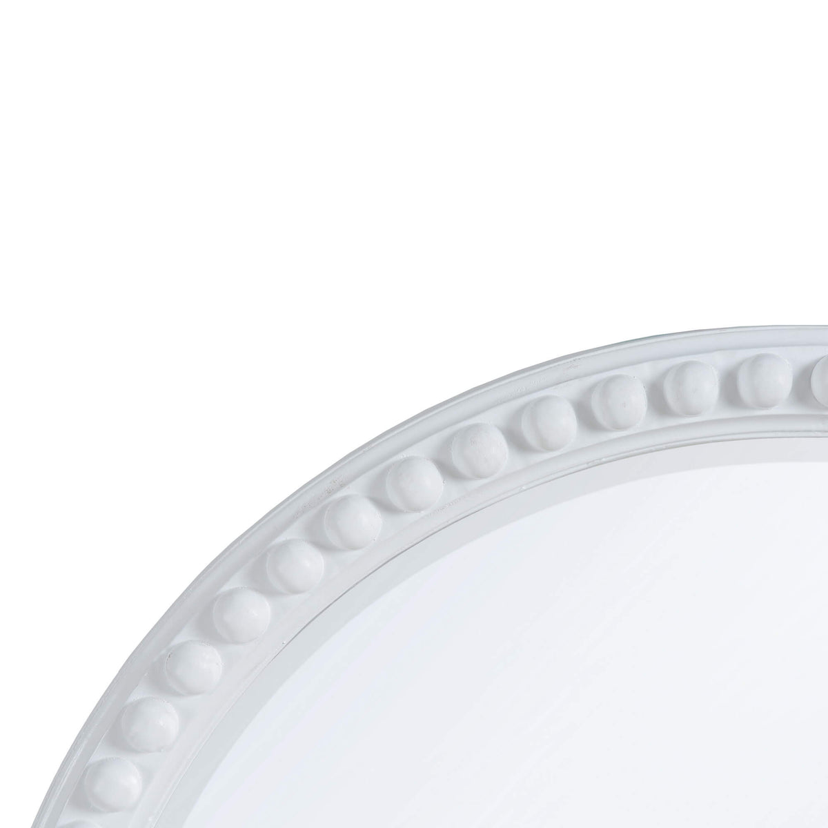 Cholet Curved Mirror in Architectural White