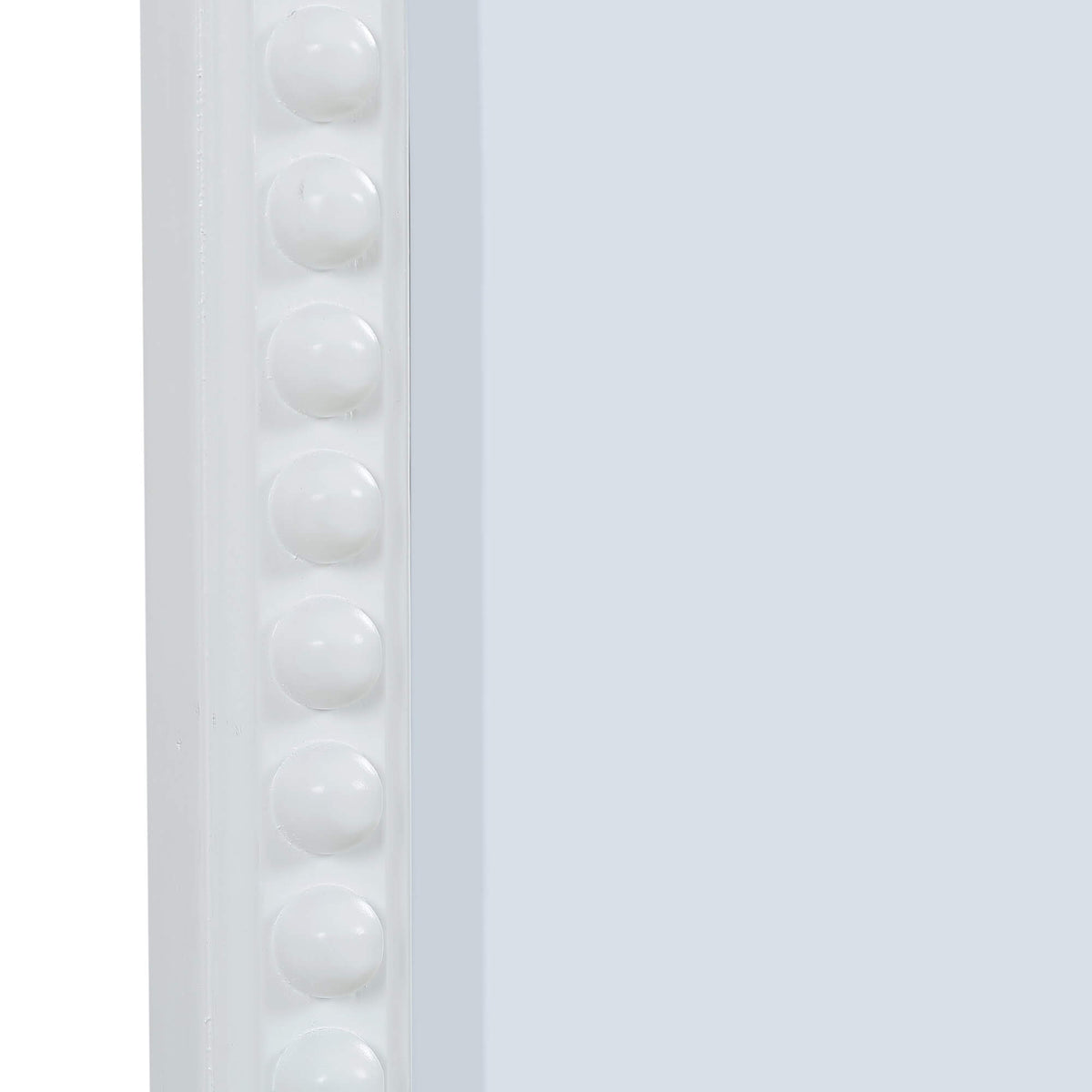 Cholet Curved Mirror in Architectural White