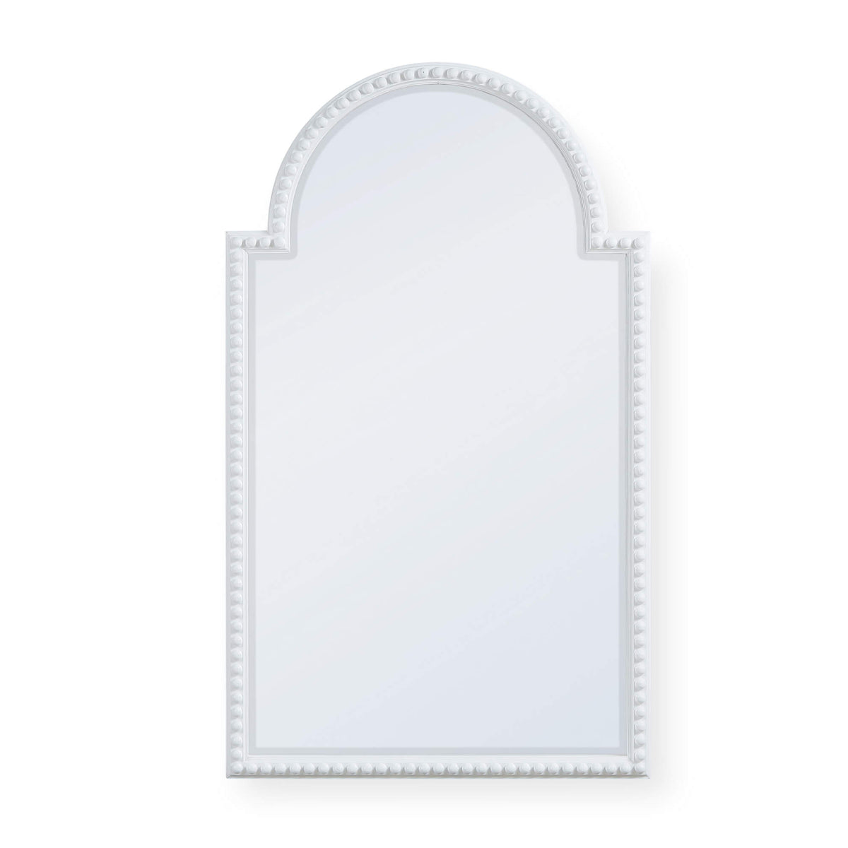 Cholet Curved Mirror in Architectural White