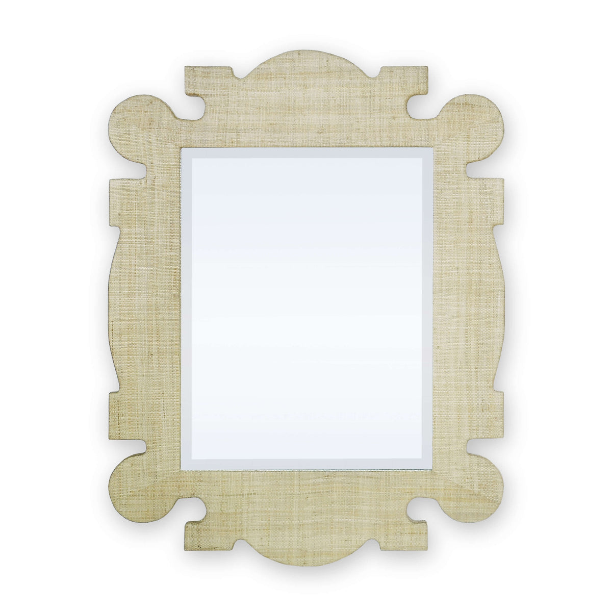 Rodeo Mirror in Raffia Raw