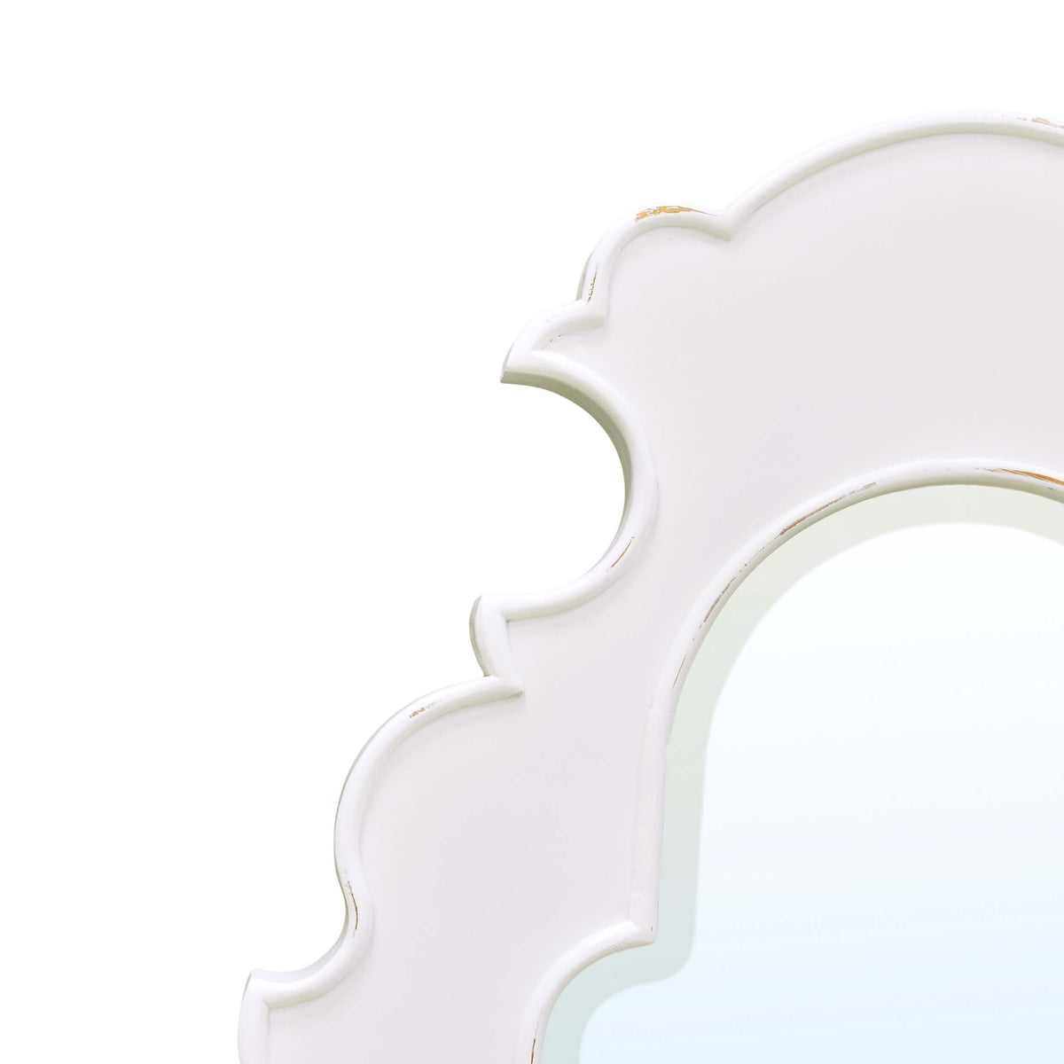 Lotus Mirror in White Harvest