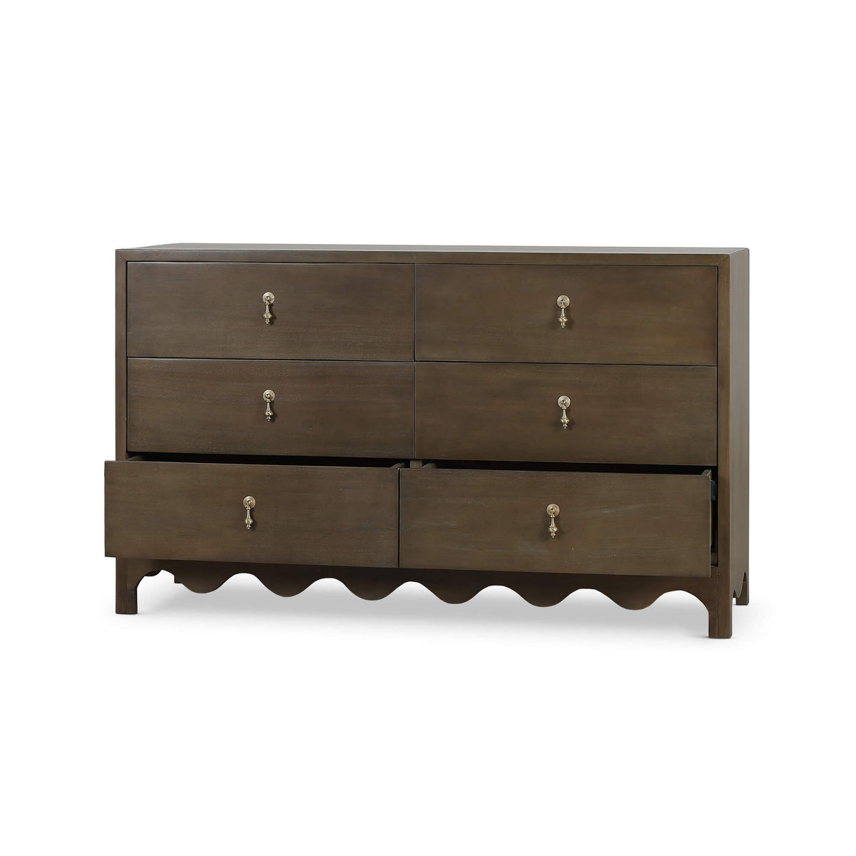 Chloe 6 Drawer Dresser in Straw Wash