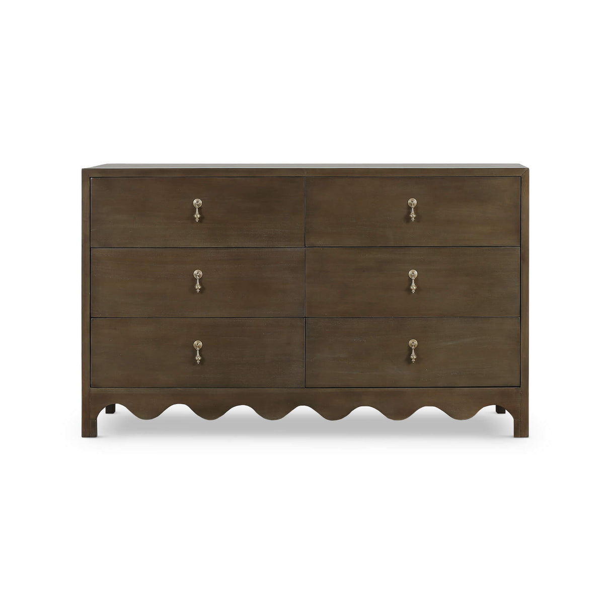 Chloe 6 Drawer Dresser in Straw Wash