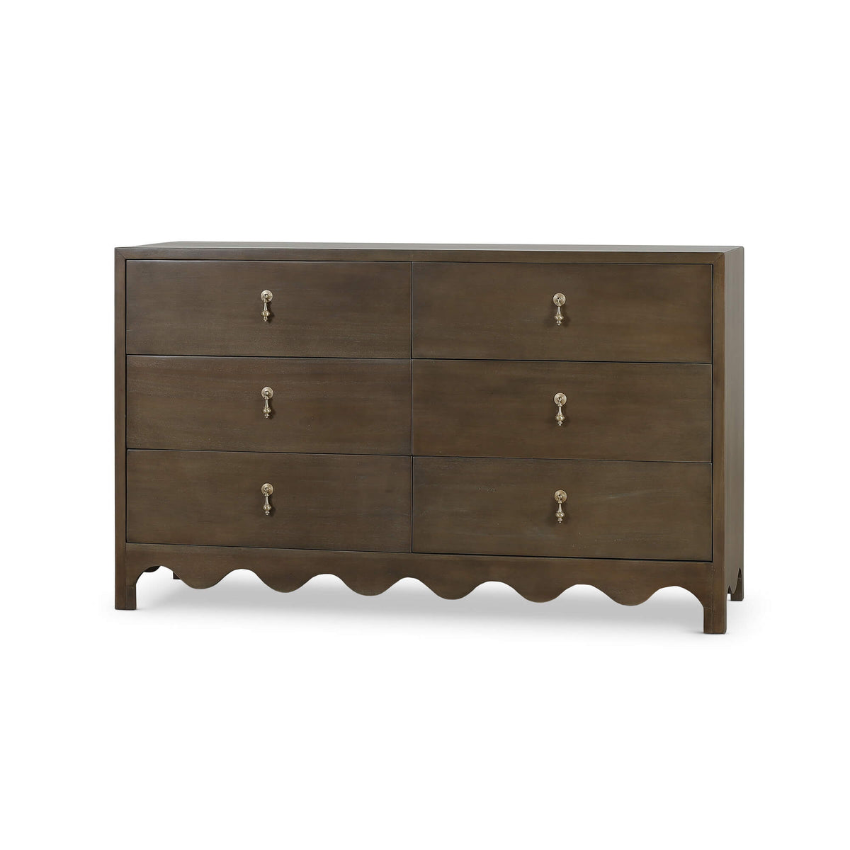 Chloe 6 Drawer Dresser in Straw Wash
