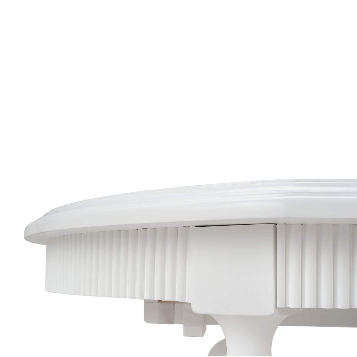 Kraton Butterfly Oval Extension Dining Table 80- 102" in True White