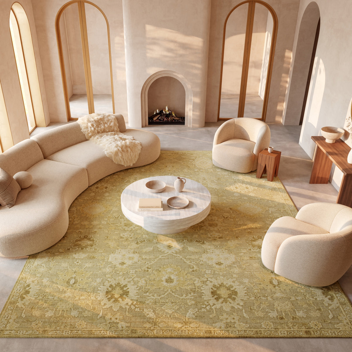 Ravello RVL01 Taupe Beige Rug