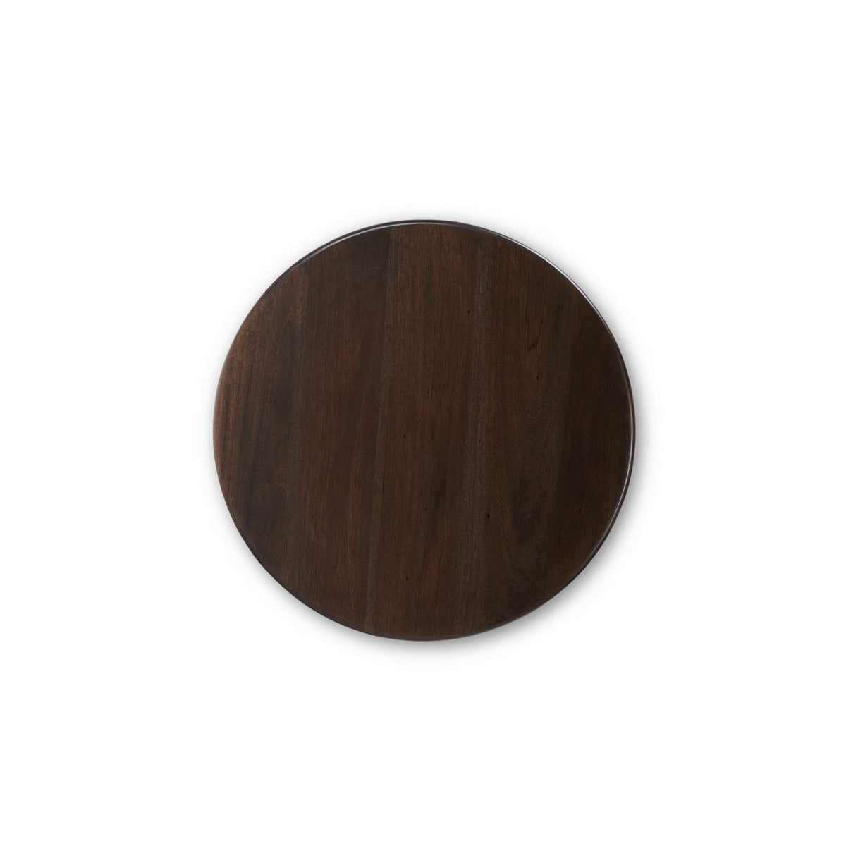 Vannes Round End Table in Walnut