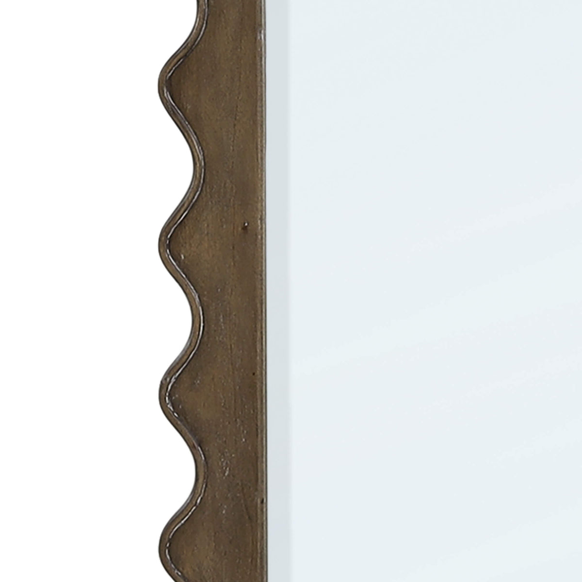 Chloe Rectangular Mirror in Straw Wash