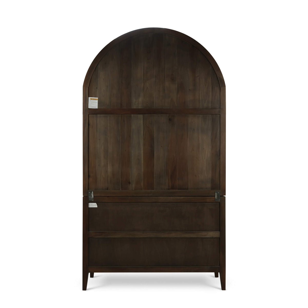 Lumina Glass Cabinet in Walnut w/ Putty Interior