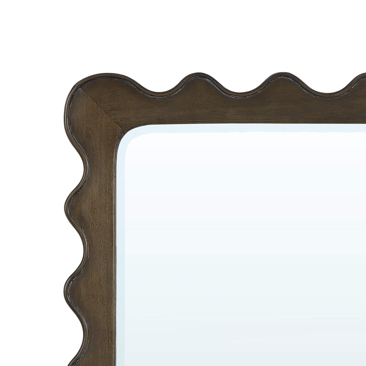 Chloe Square Mirror in Straw Wash
