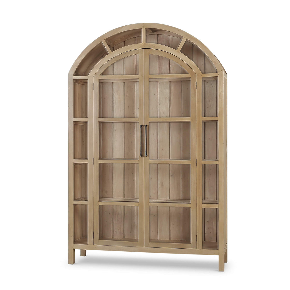Vannes 2 Door Display Cabinet in Fruitwood
