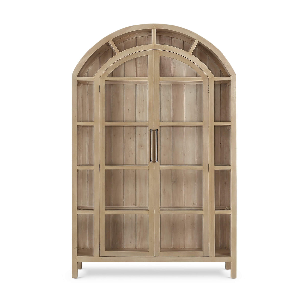 Vannes 2 Door Display Cabinet in Fruitwood