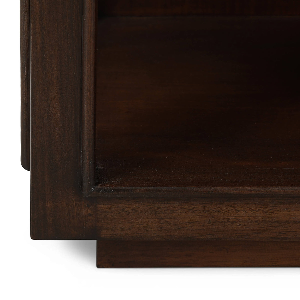 Vannes Crescent Console in Matt Teak Brown