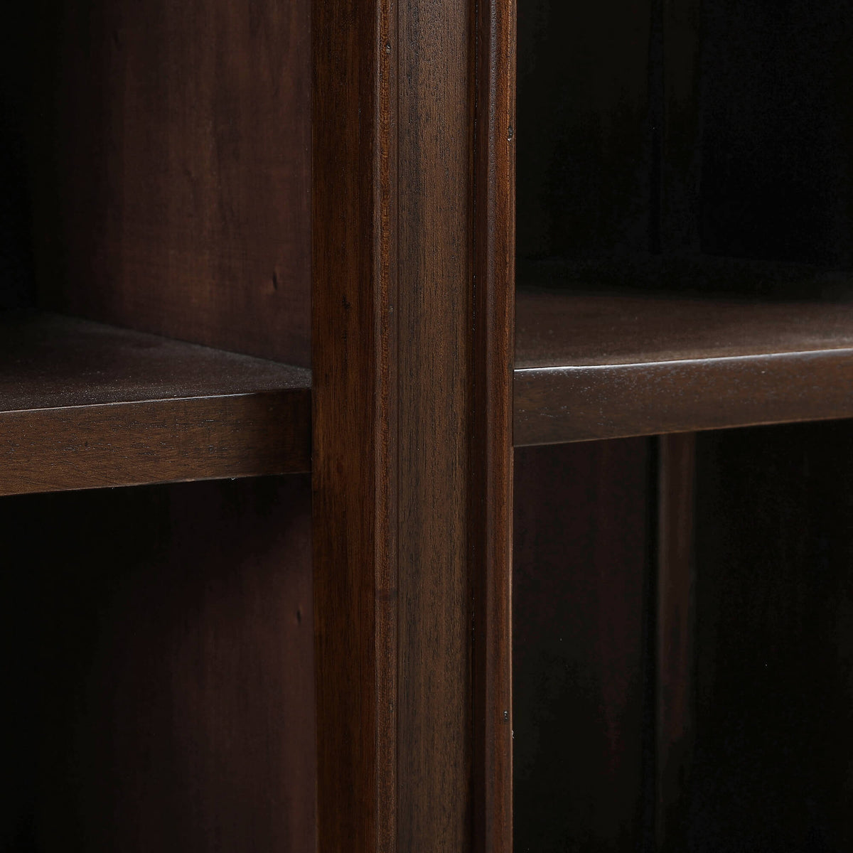 Vannes Crescent Console in Matt Teak Brown
