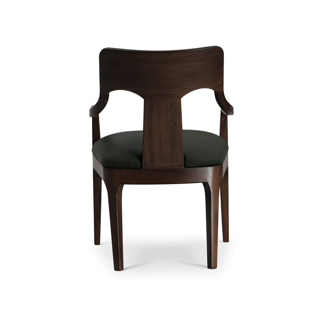 Colorado Dining Chair in Walnut w/ Smoke Performance Fabric