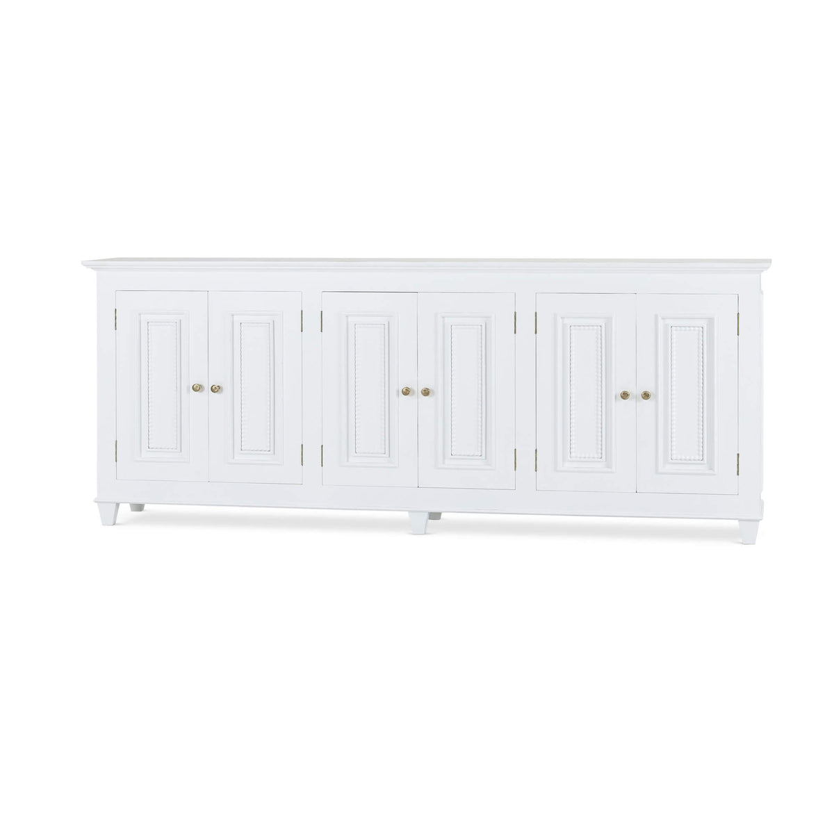 Vivienne Narrow Sideboard in True White