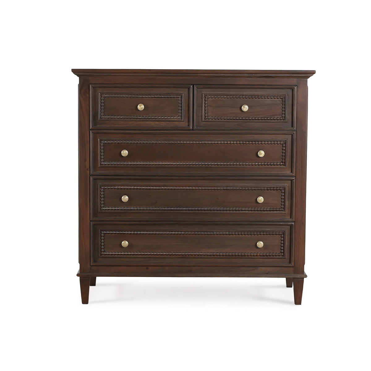 Vivienne 5 Drawer Dresser in Walnut