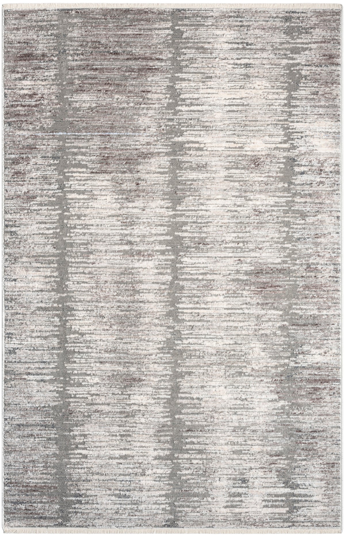 Abstract Hues ABH03 Grey White Rug