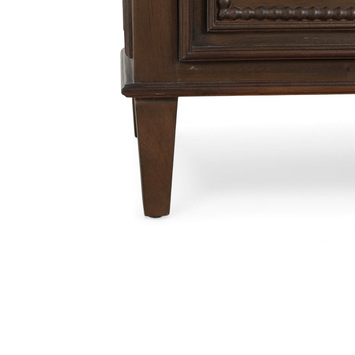 Vivienne 3 Drawer Bedside Large Table in Walnut
