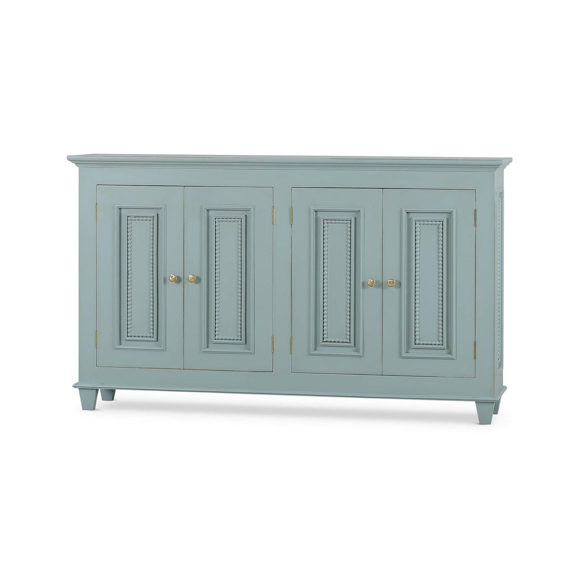 Vivienne 4 Door Narrow Sideboard in Vintage Moss Green