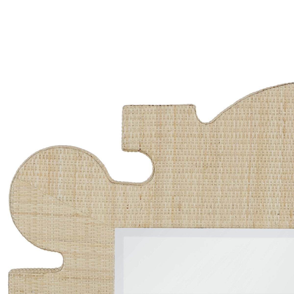 Rodeo Mirror w/ Rattan Natural