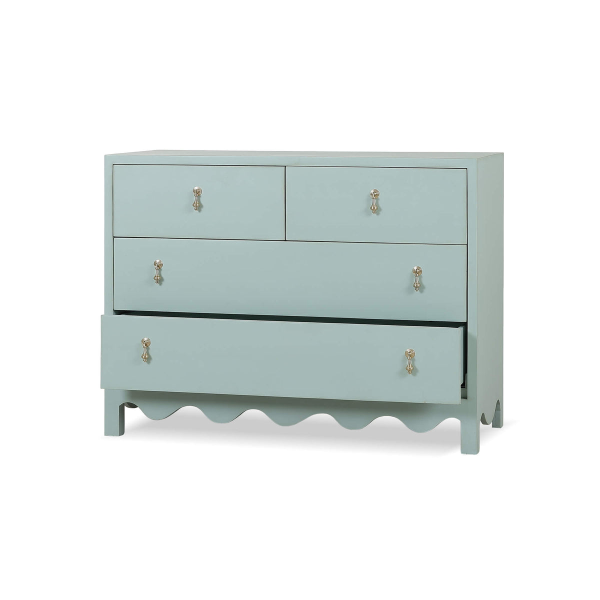 Chloe 4 Drawer Dresser in Vintage Fennel Green
