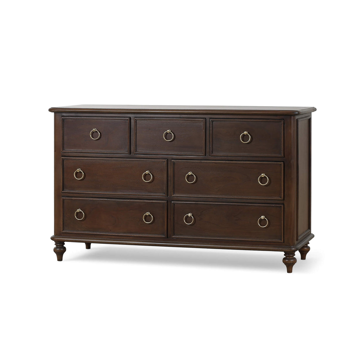 Savannah 7 Drawer Dresser in Walnut