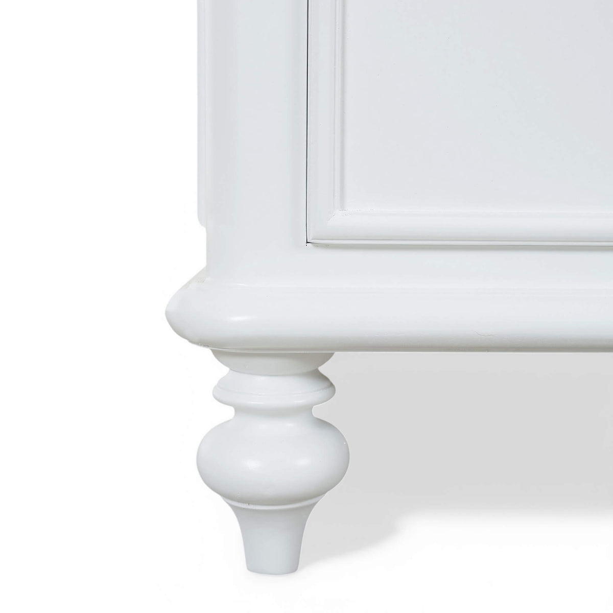 Savannah 2 Drawer Bedside Table in Architectural White