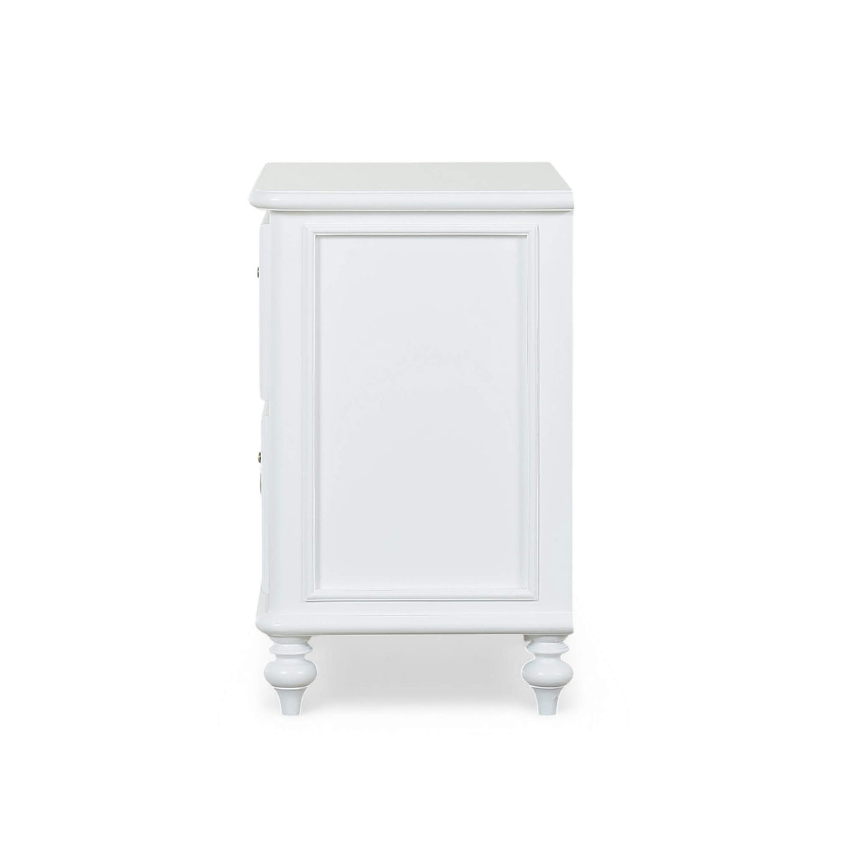 Savannah 2 Drawer Bedside Table in Architectural White