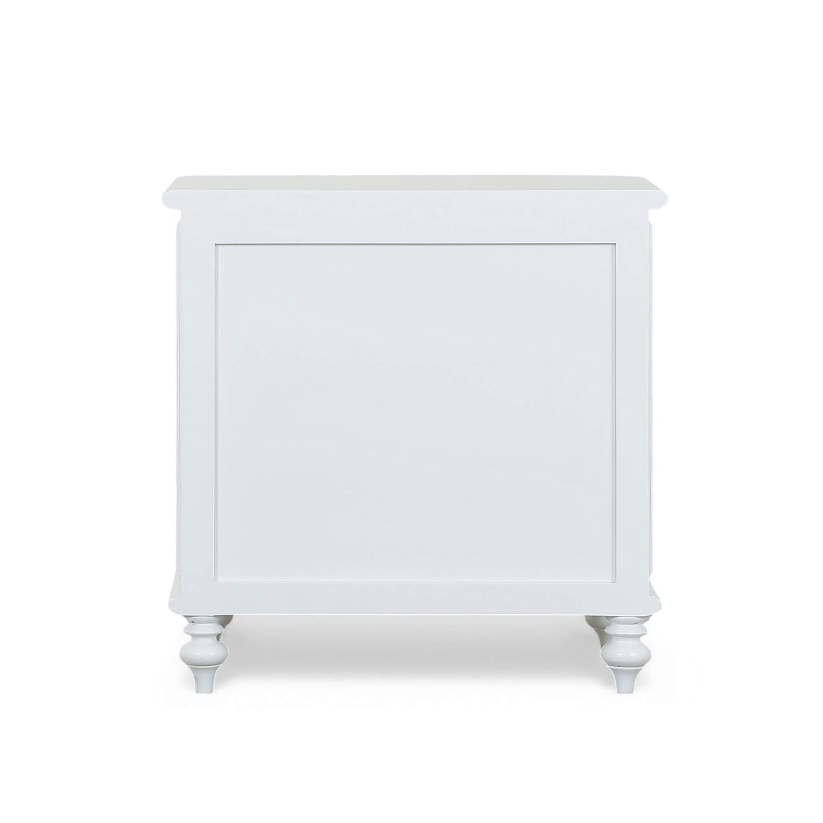 Savannah 2 Drawer Bedside Table in Architectural White
