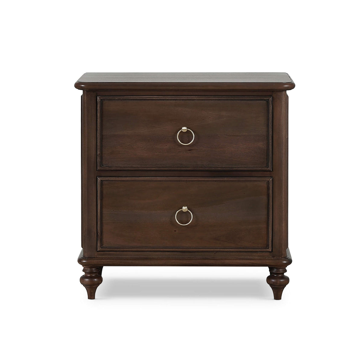 Savannah 2 Drawer Bedside Table in Walnut