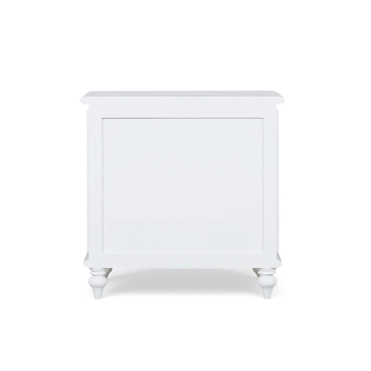 Savannah Bedside Table w/ Open Shelf in Architectural White