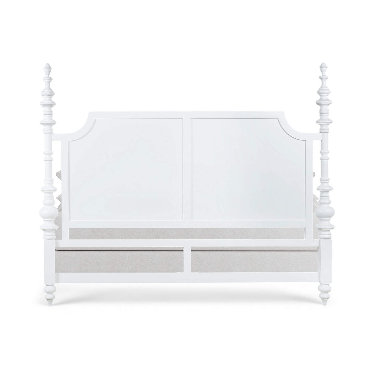 Savannah Bed King in True White (* adjustable posters)