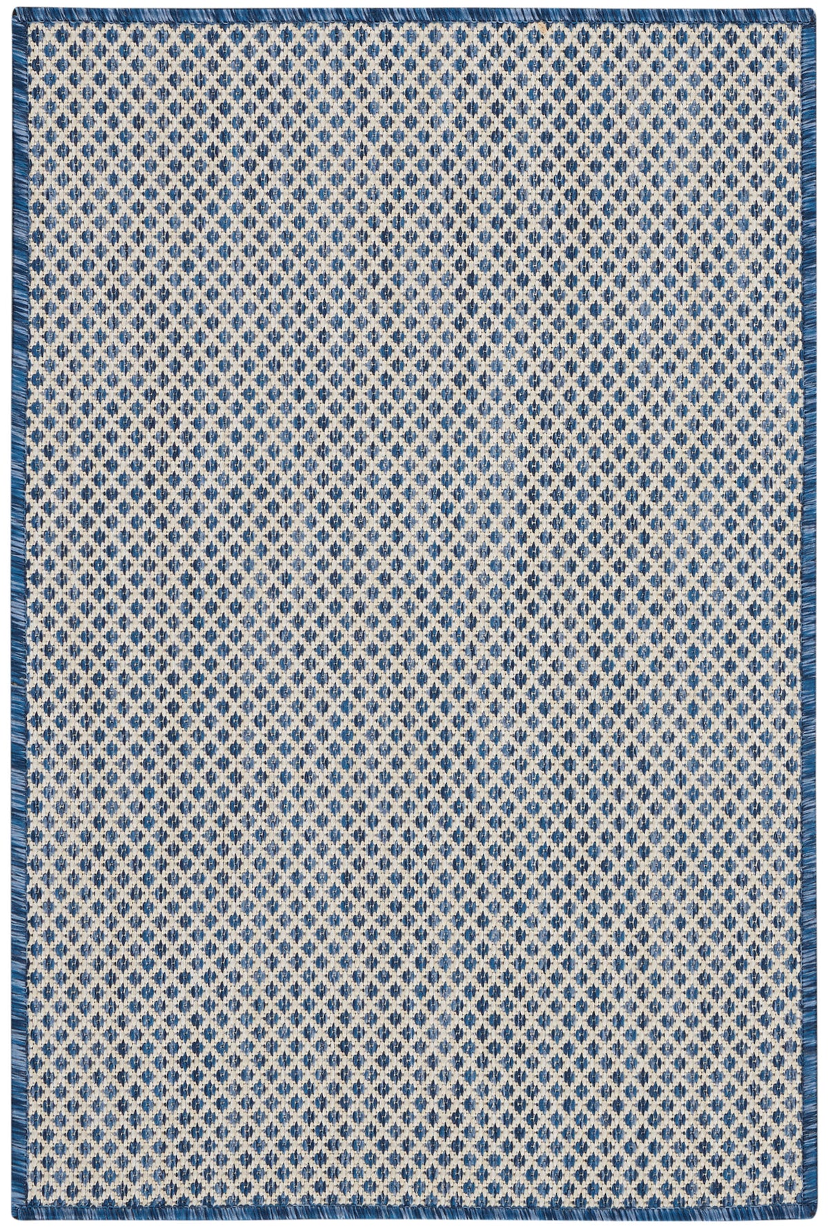 Courtyard COU01 Ivory Blue Rug