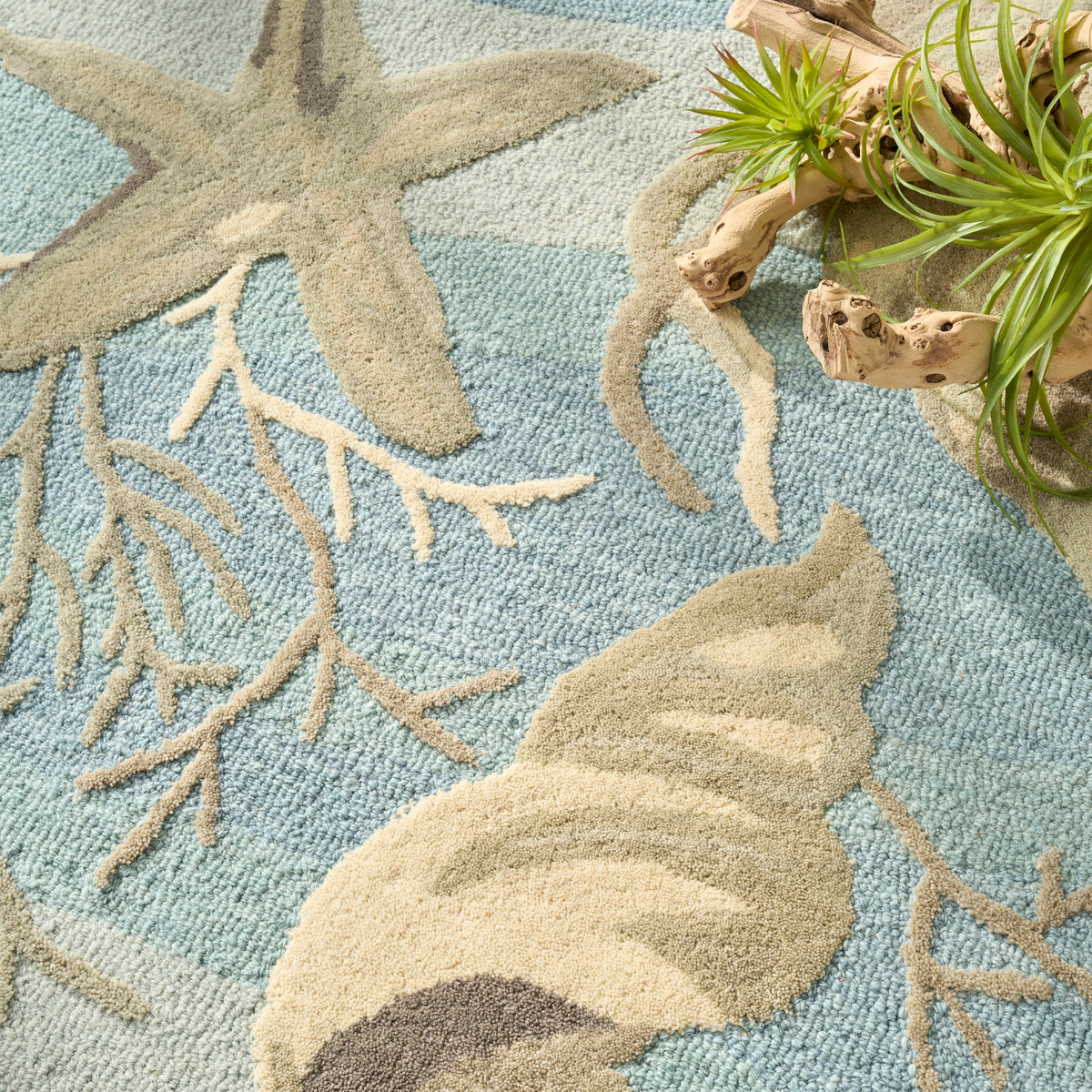 Waterside WRS01 Blue Rug