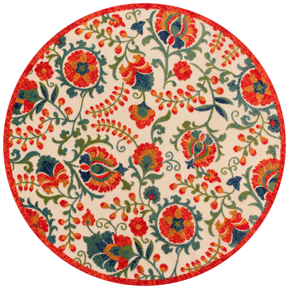 Aloha ALH17 Red Multicolor Rug