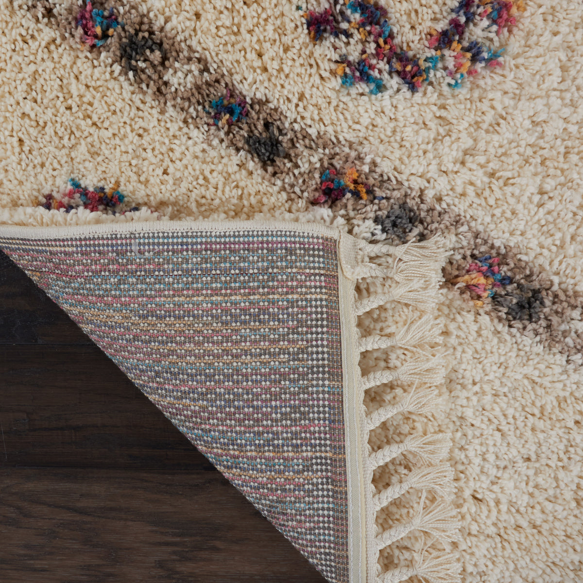 Denmark Shag DNK01 Ivory Rug