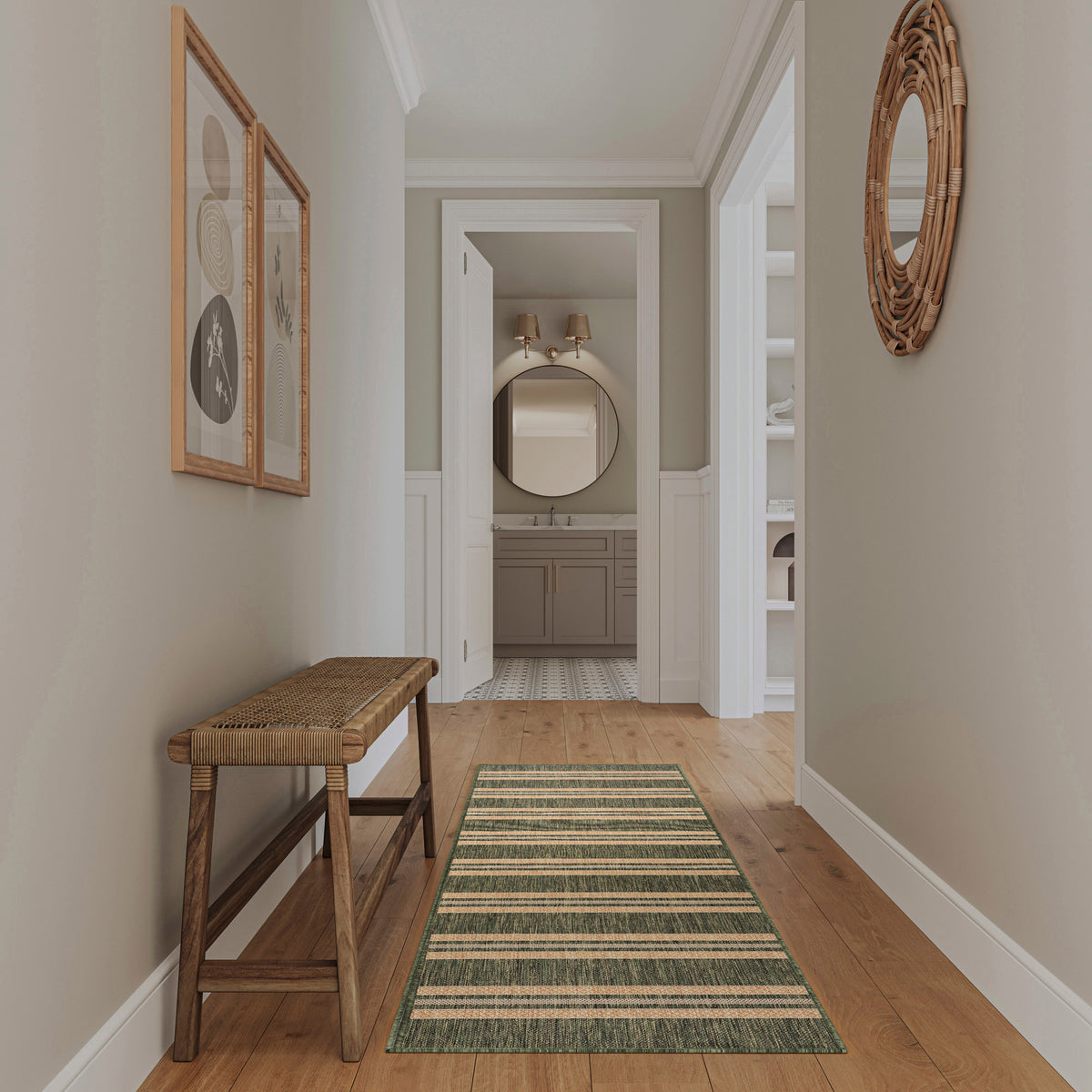 Horizon Indoor/Outdoor HOZ05 Green Rug