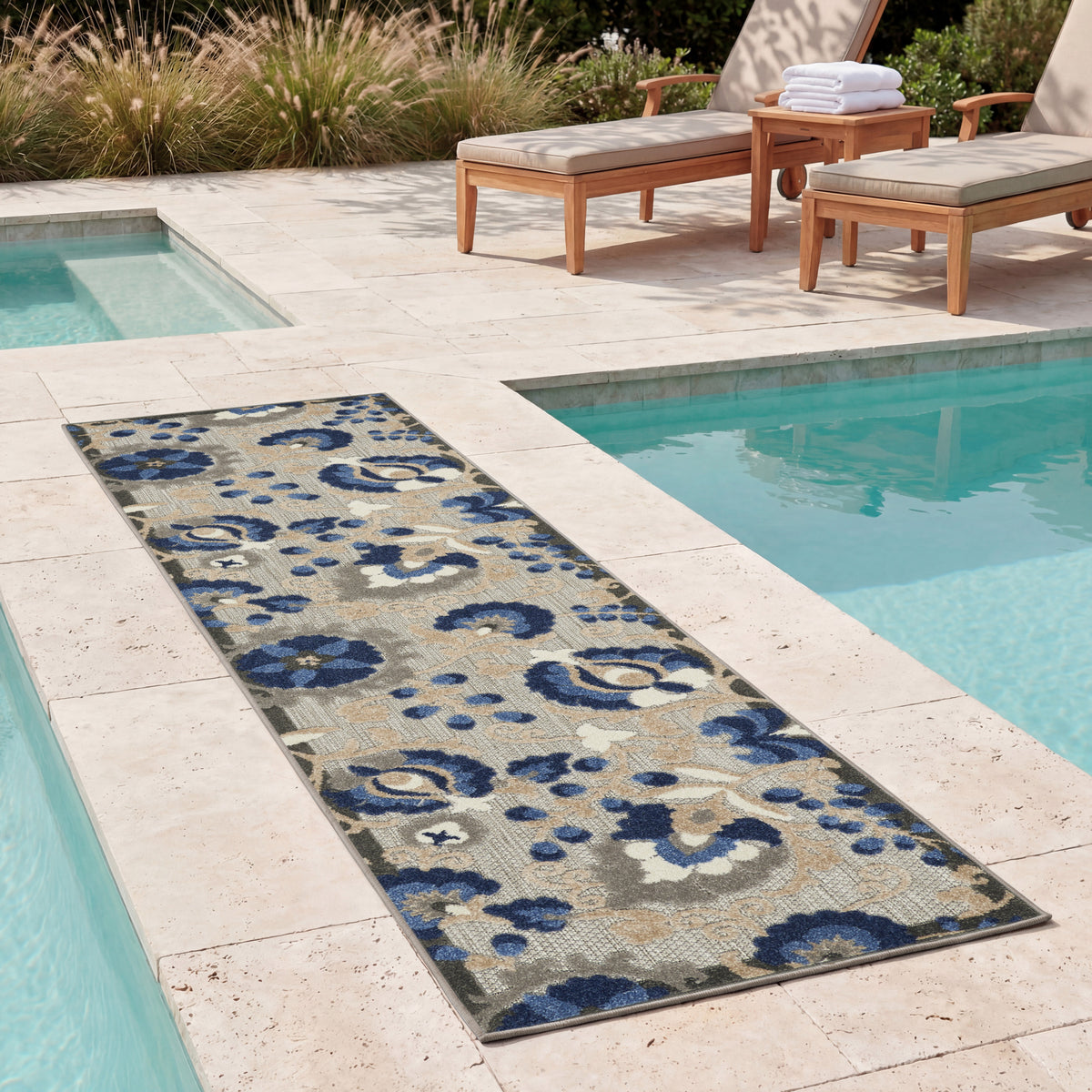 Aloha ALH17 Natural Blue Rug