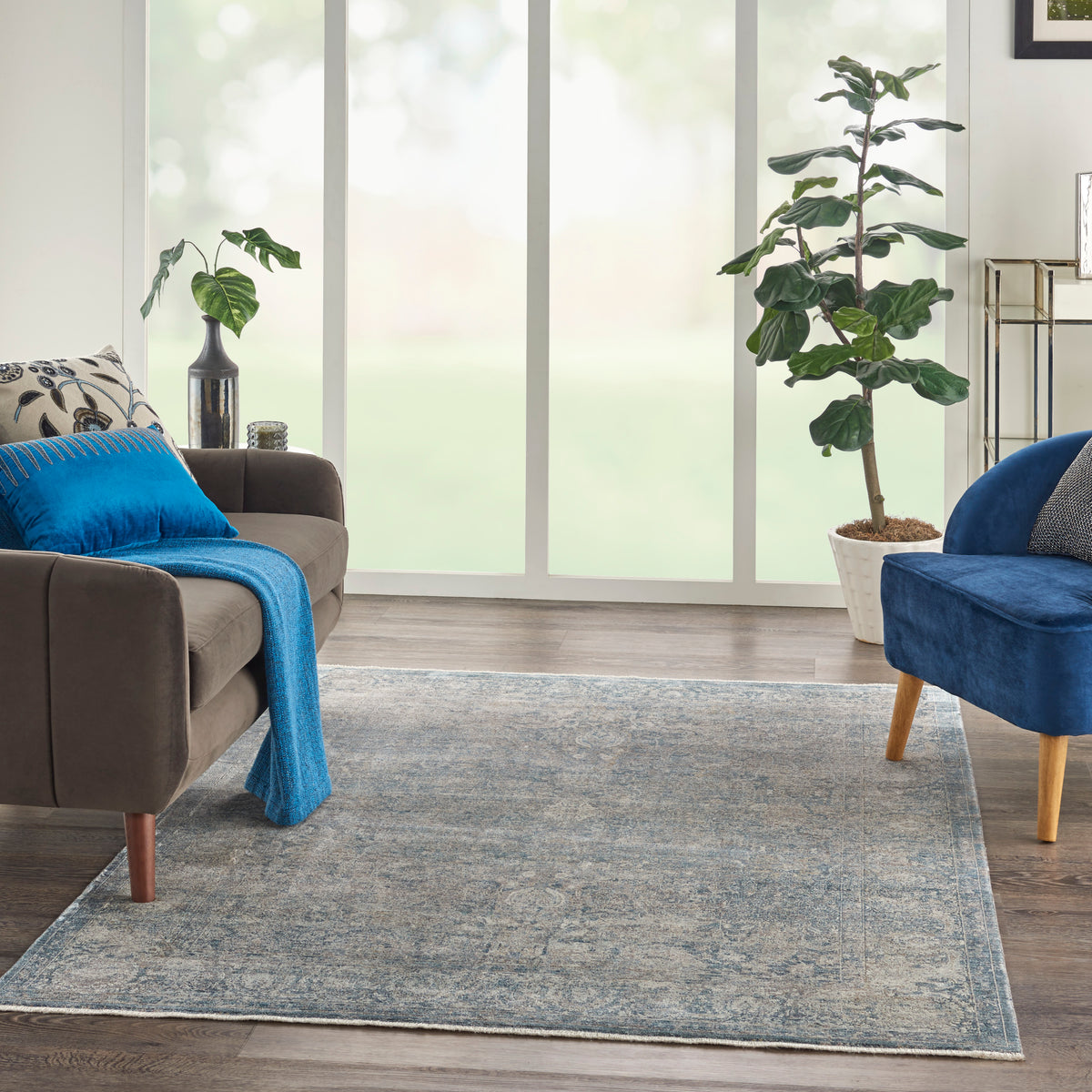 Starry Nights STN01 Cream Blue Rug