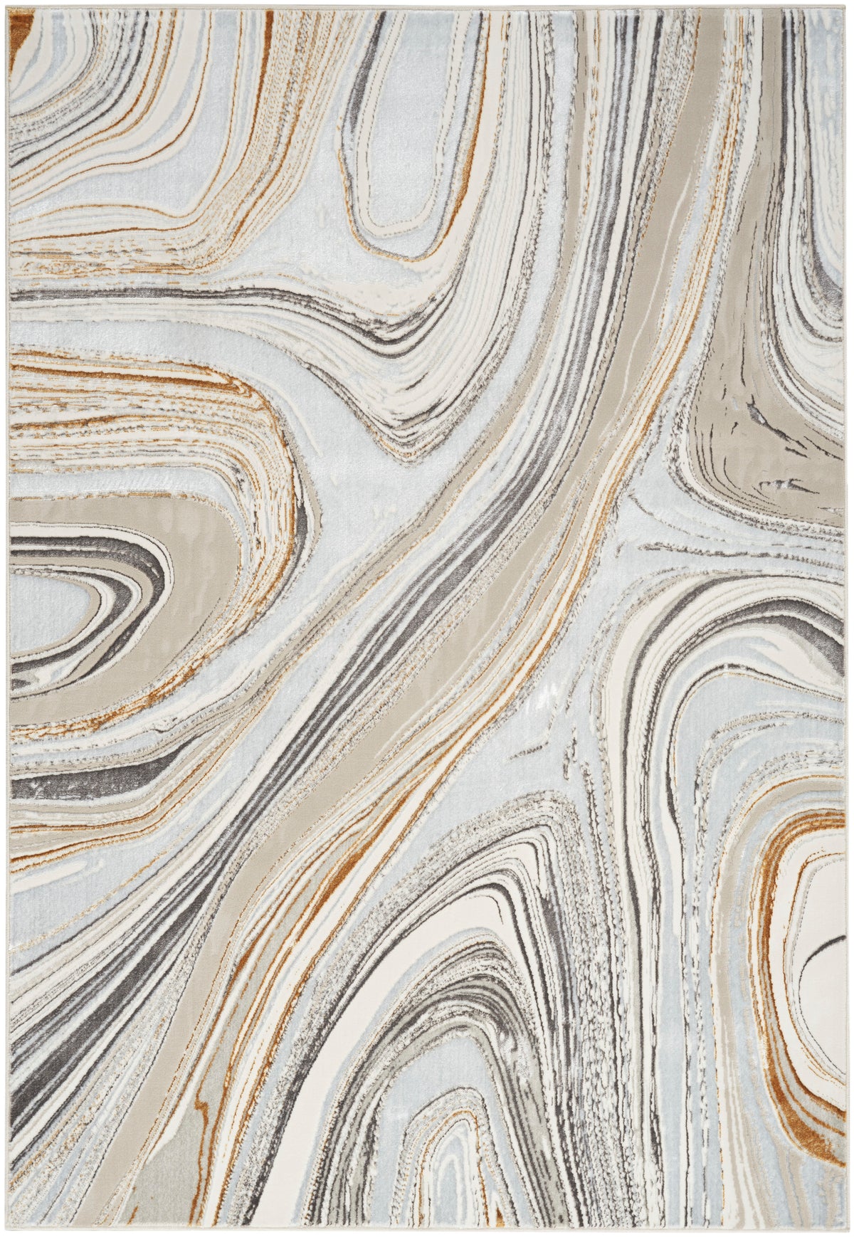 Glitz GLZ21 Grey Gold Rug