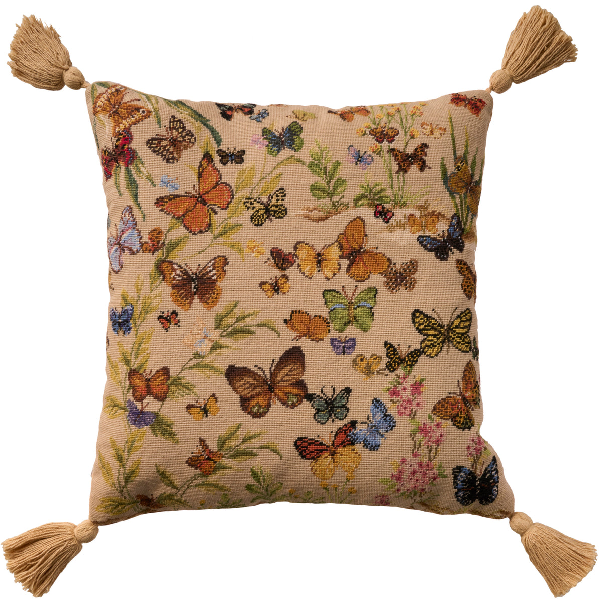 Vintage Pillow V8003 Blush 18" x 18" Throw Pillows