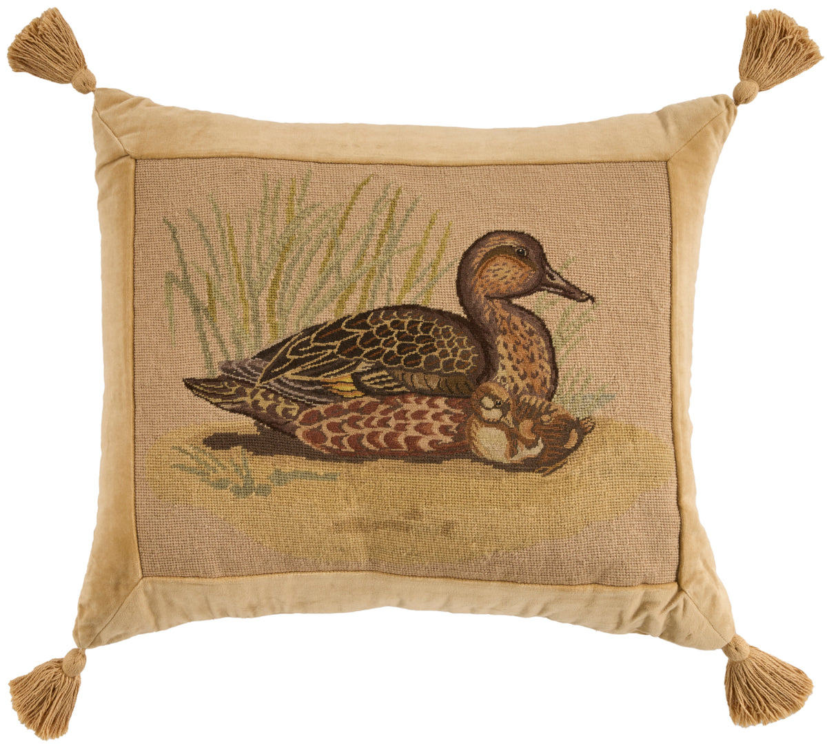 Vintage Pillow V8250 Beige 22" x 26" Throw Pillows
