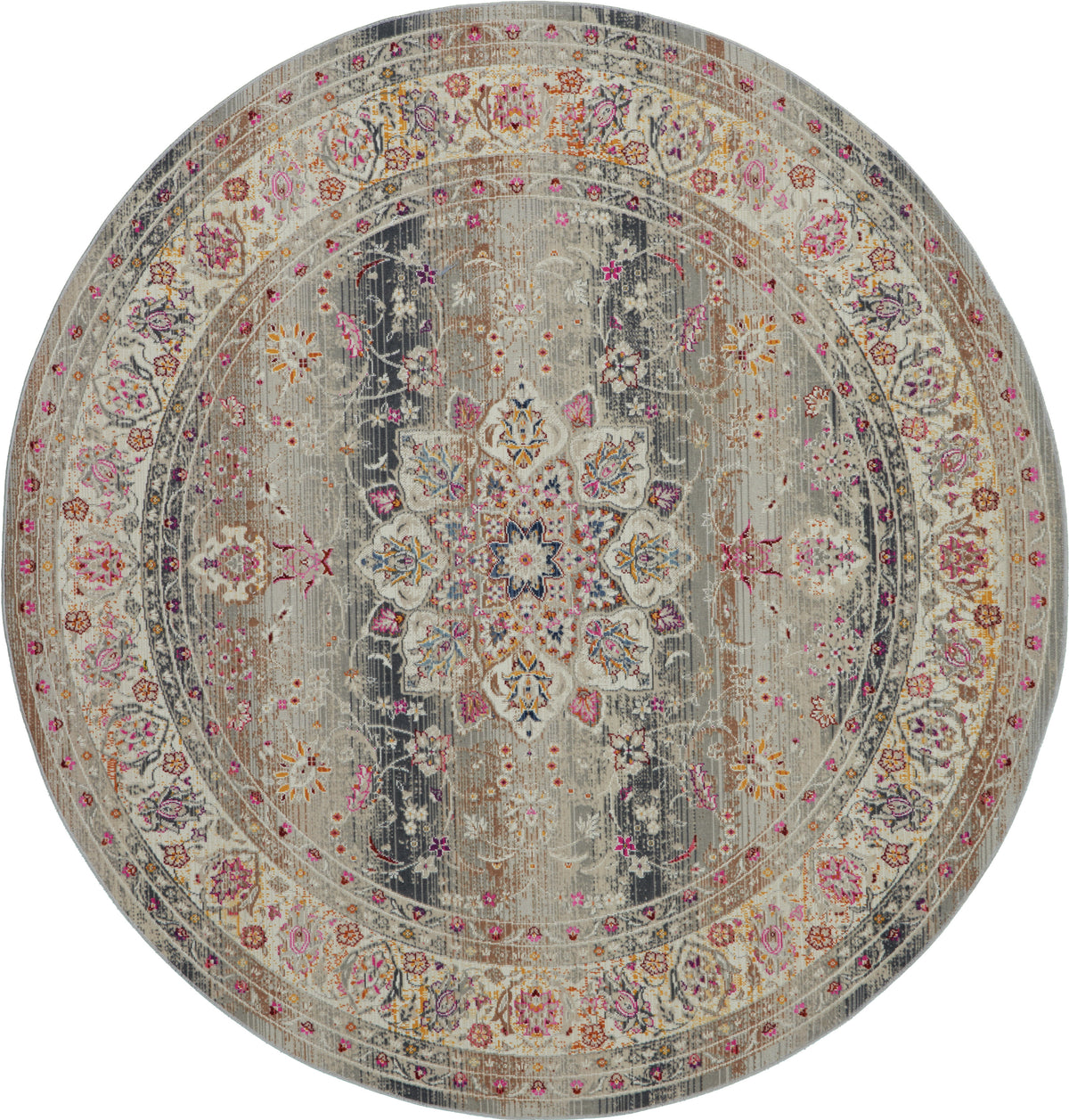Vintage Kashan VKA01 Grey Rug