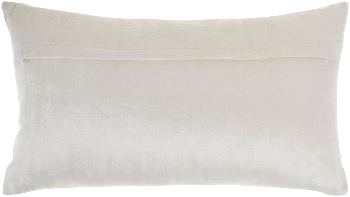 Sofia AZ217 Ivory 12" x 21" Throw Pillows
