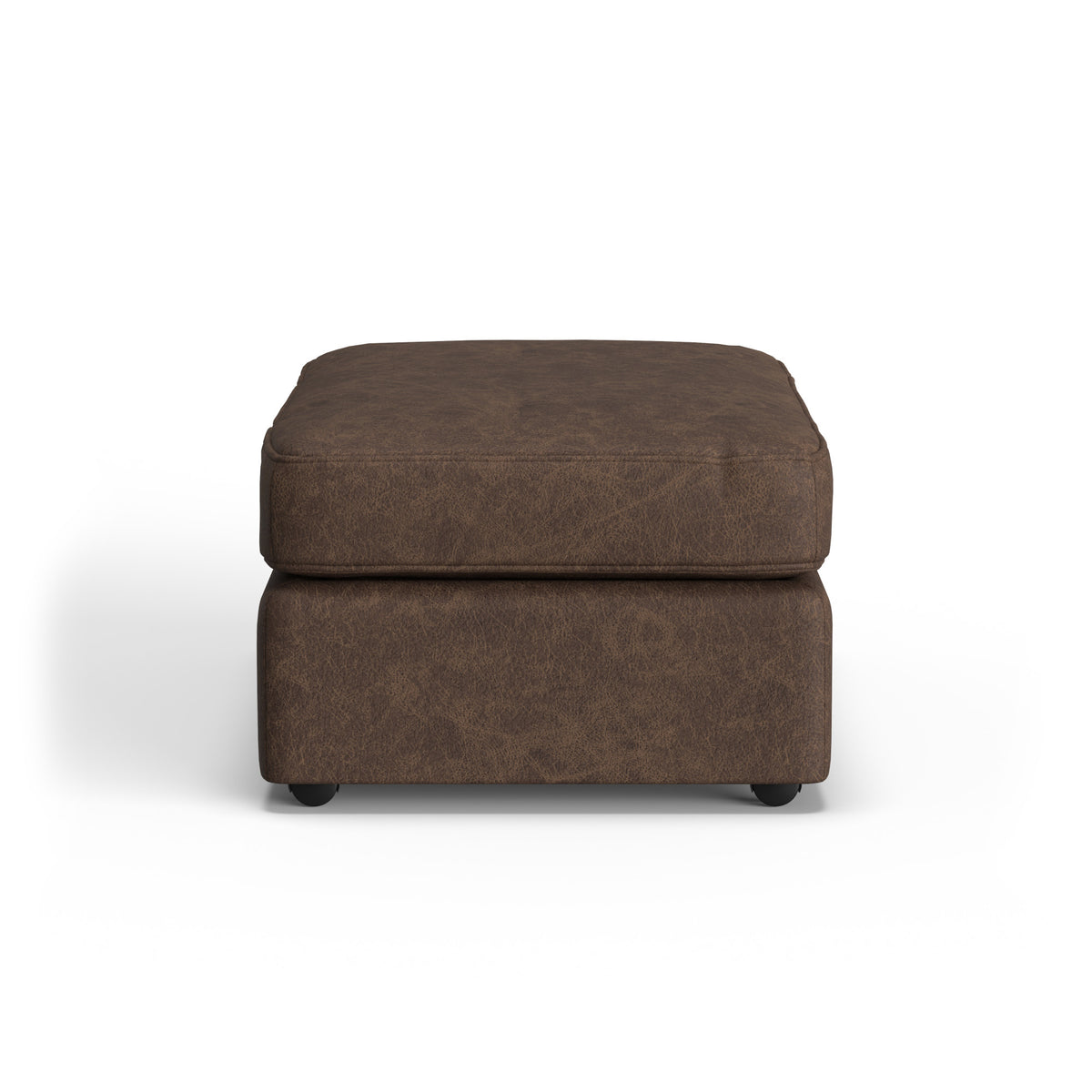 Vail Leather Cocktail Ottoman