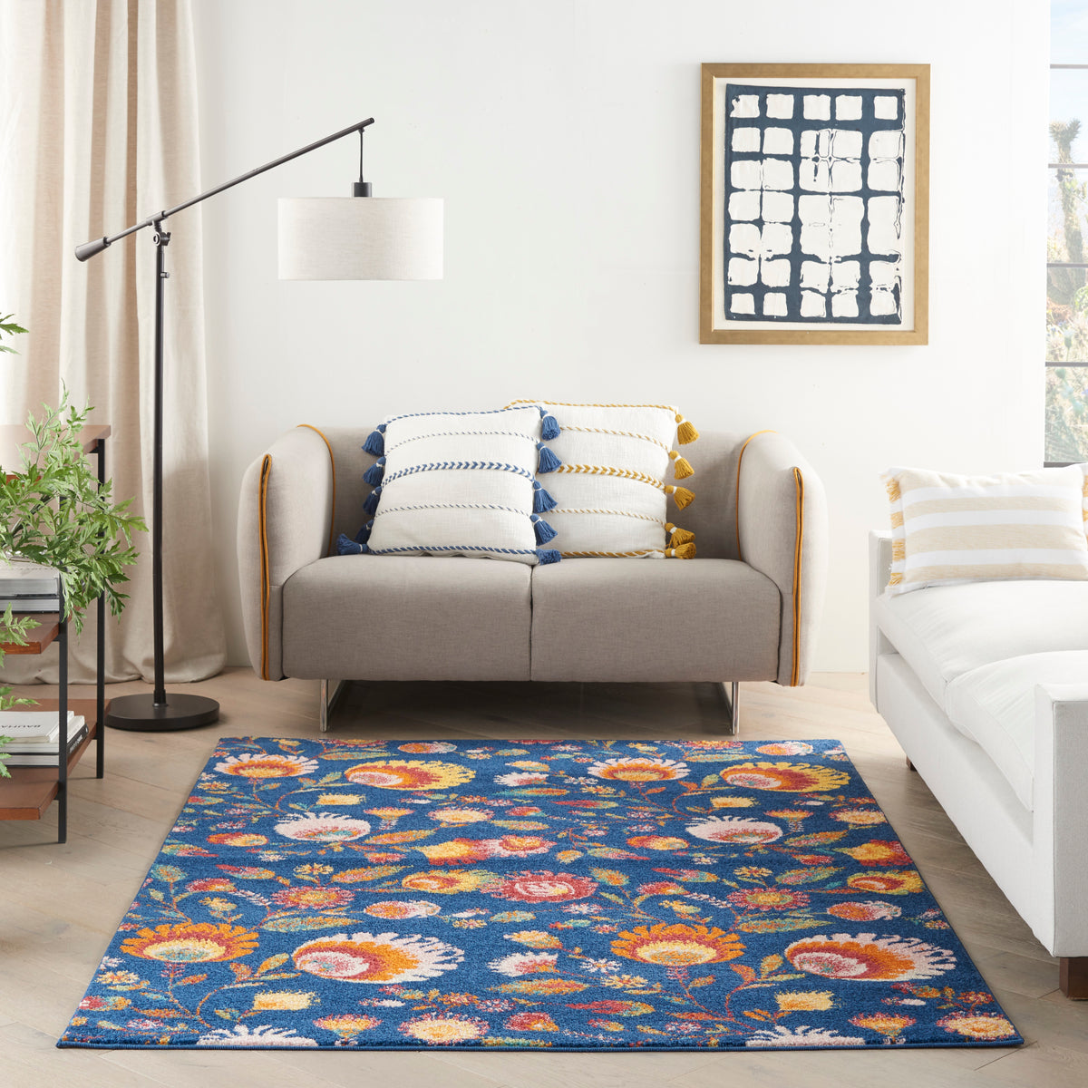 Allur ALR08 Navy Multicolor Rug